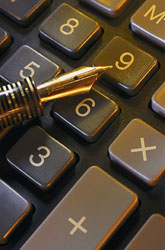 pen and keyboard