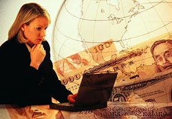 woman with laptop